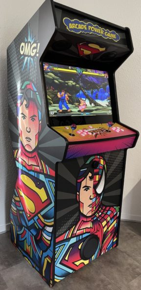 borne-arcade-power-game-superman-vs-spiderman-scaled-e1644837144939