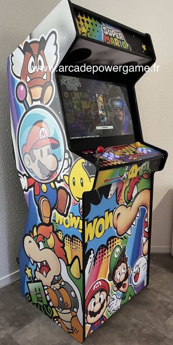Borne d'arcade Mario design façon Pop Art